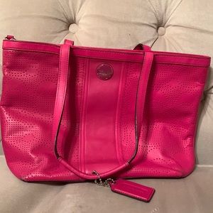 Pink Coach Handbag